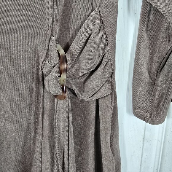 Chicos Long‎ Shirt Size 3X Women's Brown 3/4 Sleeves - Picture 9 of 9